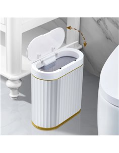 HOME USE κάδος απορριμμάτων HUH-0226 με φωτοκύτταρο, 7lt, λευκός