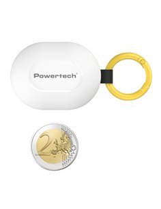 POWERTECH earphones με θήκη φόρτισης PT-1393, True Wireless, 6mm, 25/230mAh, λευκά
