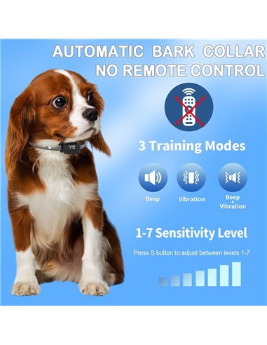 POWERTECH ηλεκτρικό κολάρο εκπαίδευσης σκύλου PT-1395 για αποτροπή γαυγίσματος