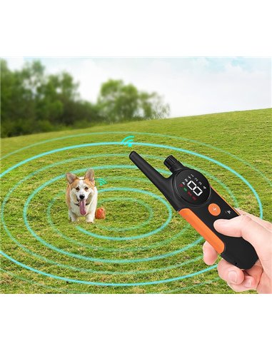 POWERTECH ηλεκτρικό κολάρο εκπαίδευσης σκύλου PT-1399 με ασύρματο χειριστήριο, εμβέλεια 300m