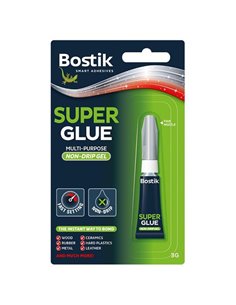 Bostik ρευστή κυανοακρυλική κόλλα non-drip gel σε σωληνάριο 3gr