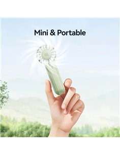 USAMS φορητός ανεμιστήρας ZB288 με 3 ταχύτητες, 1200mAh, μαύρος