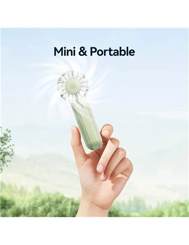 USAMS φορητός ανεμιστήρας ZB288 με 3 ταχύτητες, 1200mAh, λευκός