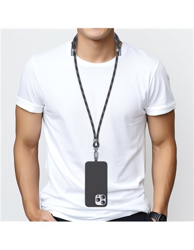 USAMS κορδόνι λαιμού για κινητά ZB316, 160cm, universal, μπλε