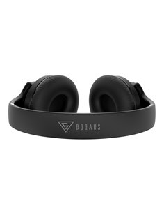 DOQAUS headphones DESIGN 2, ασύρματα & ενσύρματα, Φ40mm, 600mAh, μαύρα