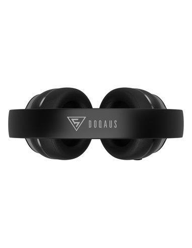 DOQAUS headphones DESIGN 3, ασύρματα & ενσύρματα, Φ40mm, 600mAh, μαύρα