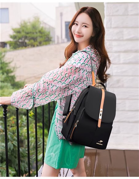 BALIDAISHU γυναικεία τσάντα πλάτης LBAG-0032, μαύρη