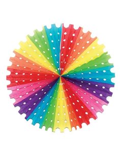 Χάρτινος ήλιος διακοσμητικός πολύχρωμος  Ø75εκ.