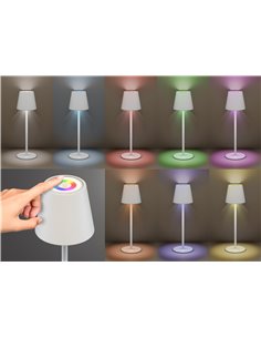 GOOBAY επιτραπέζιο φωτιστικό 73928, RGB, επαναφορτιζόμενο, λευκό