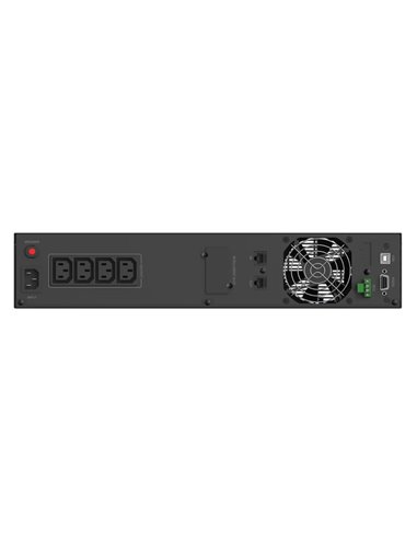 POWERTECH UPS Line Interactive PT-1408 για rack 2U, με οθόνη, 2200VA/1540W, 4x AC output