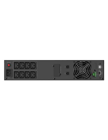 POWERTECH UPS Line Interactive PT-1409 για rack 2U, με οθόνη, 3000VA/2100W, 8x AC output