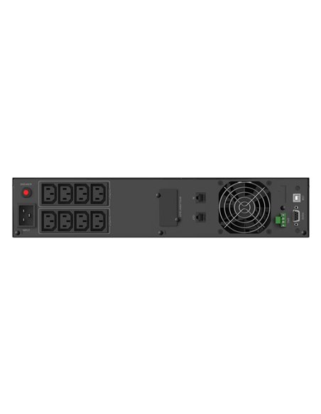 POWERTECH UPS Line Interactive PT-1409 για rack 2U, με οθόνη, 3000VA/2100W, 8x AC output