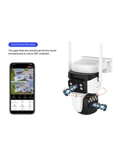 VSTARCAM smart ηλιακή κάμερα CB621DR, dual lens, 3MP, WiFi, SD, PTZ, IP66