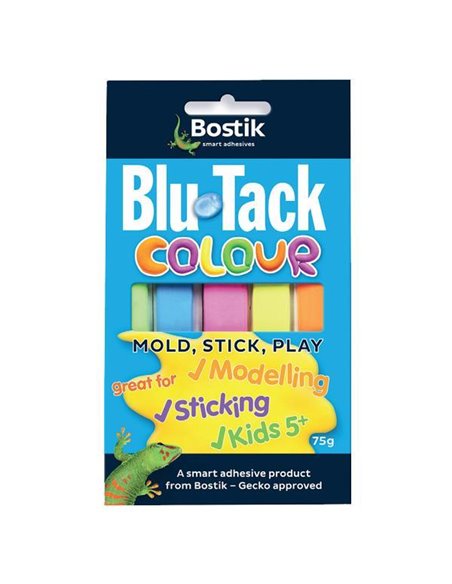 Bostik επαναχρησιμοποιήσιμη κόλλα Blu-Tack colour 75gr.