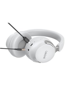 CELEBRAT headphones A40, ασύρματα & ενσύρματα, 40mm, 250mAh, λευκά
