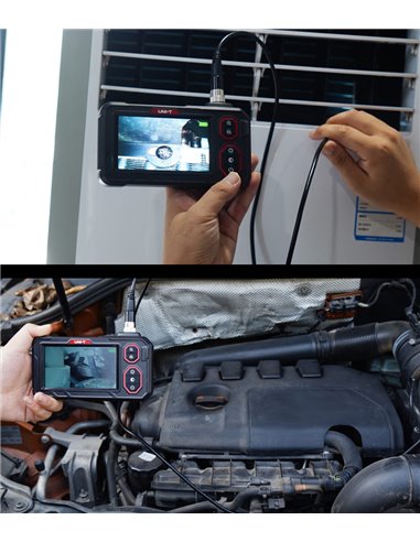 UNI-T ενδοσκοπική κάμερα UT667 με οθόνη απεικόνισης, LED, 1m, IP67