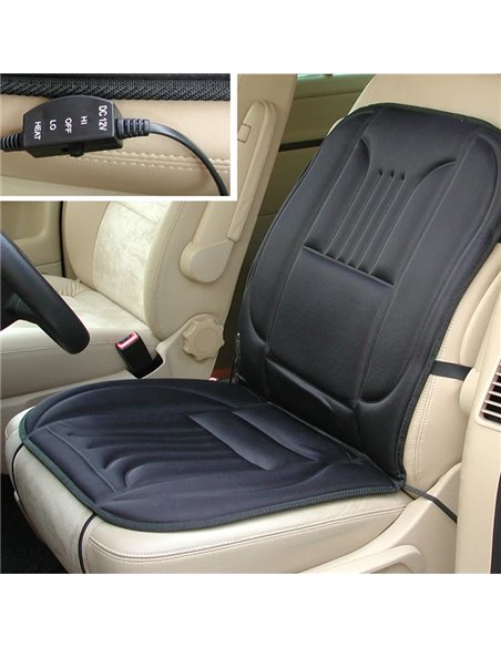 PROPLUS κάλυμμα καθίσματος αυτοκινήτου 430218, θερμαινόμενο, 49x97cm, μαύρο