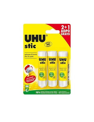 Uhu "Stick" 8.2gr 2+1 δώρο