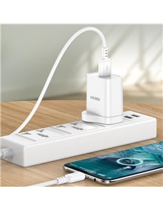 KAKUSIGA καλώδιο micro USB σε USB KSC-982, 3A, 480Mbps, 1m, λευκό