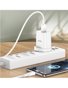 KAKUSIGA καλώδιο USB-C σε USB KSC-982, 3A, 480Mbps, 1m, λευκό