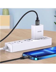 KAKUSIGA καλώδιο Lightning σε USB KSC-970, 3A, 480Mbps, 1m, μαύρο