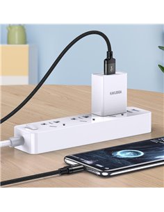 KAKUSIGA καλώδιο USB-C σε USB KSC-970, 3A, 480Mbps, 1m, μαύρο