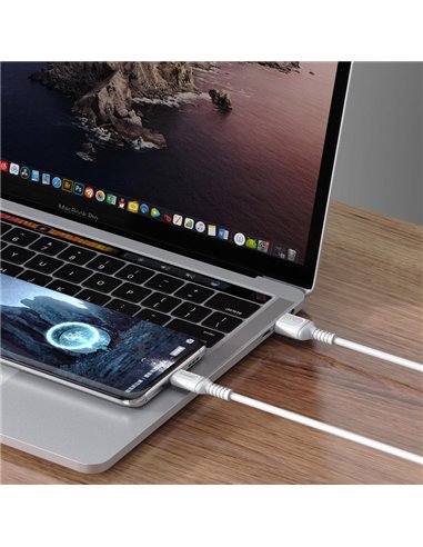 KAKUSIGA καλώδιο USB-C σε USB KSC-805, 3A, 480Mbps, 1m, λευκό