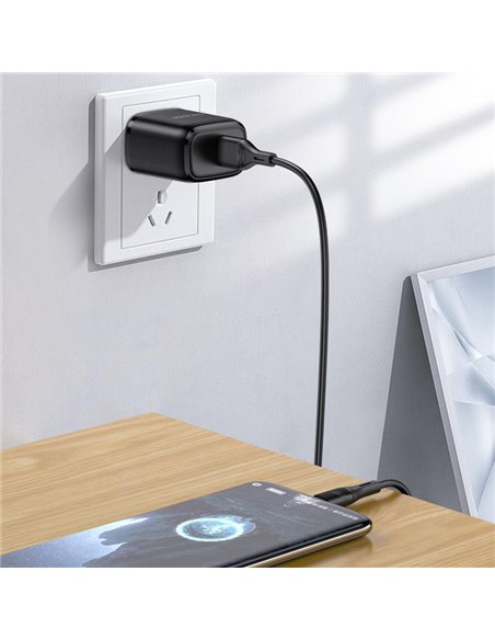 KAKUSIGA καλώδιο USB-C σε USB KSC-953, σιλικόνης, 3A, 480Mbps, 1m, λευκό