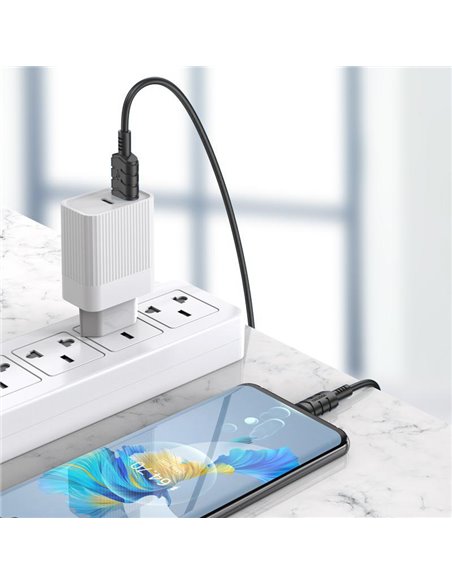 KAKUSIGA καλώδιο USB-C σε USB KSC-710, 3A, 480Mbps, 1.2m, λευκό