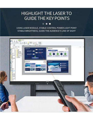 KAKUSIGA τηλεχειριστήριο παρουσιάσεων KSC-1488 με laser & πλήκτρα, 100m, μαύρο