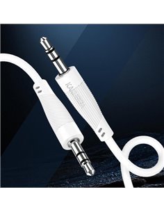 KAKUSIGA καλώδιο ήχου 3.5mm KSC-893, AUX, 1m, λευκό