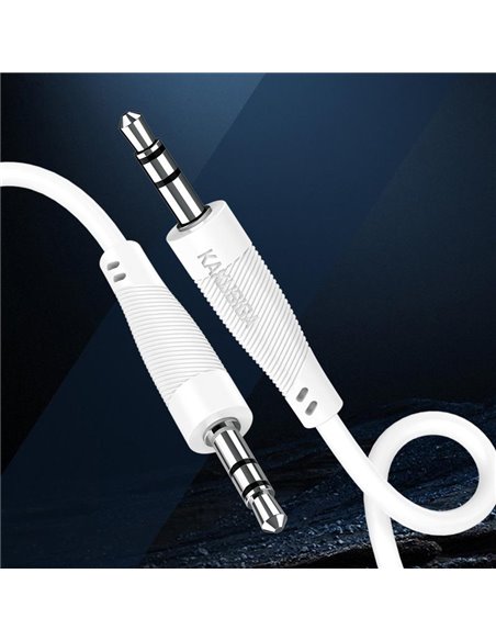 KAKUSIGA καλώδιο ήχου 3.5mm KSC-893, AUX, 1m, λευκό