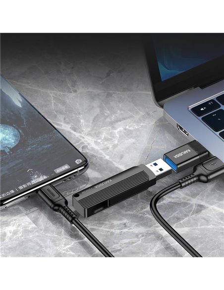 KAKUSIGA αντάπτορας USB-C σε USB KSC-1406, 5Gbps, 4A, μαύρος