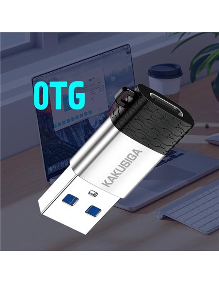 KAKUSIGA αντάπτορας USB-C σε USB KSC-1421, 5Gbps, 18W, γκρι