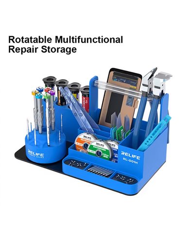 RELIFE βάση εργαλείων για επισκευές κινητών RL-001H, 25.5x13x14.3cm, μπλε