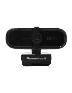 POWERTECH web camera PT-1427, 5MP, 2K QHD, αυτόματη εστίαση, 1.5m, μαύρη
