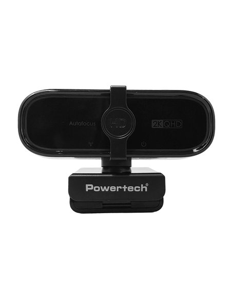 POWERTECH web camera PT-1427, 5MP, 2K QHD, αυτόματη εστίαση, 1.5m, μαύρη