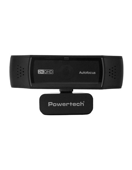 POWERTECH web camera PT-1428, 5MP, 2K QHD, αυτόματη εστίαση, 1.5m, μαύρη