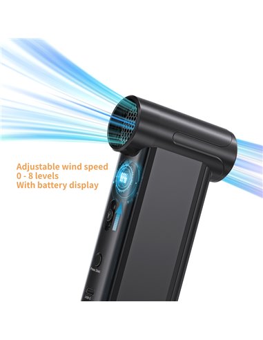 KINZIR 2 σε 1 σκουπάκι χειρός & air duster AD51, 180W, 4000mAh, μαύρο