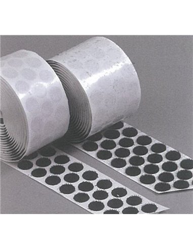 Αυτοκόλλητα στρόγγυλα μαύρα με velcro 21χιλ. 1000ζεύγη