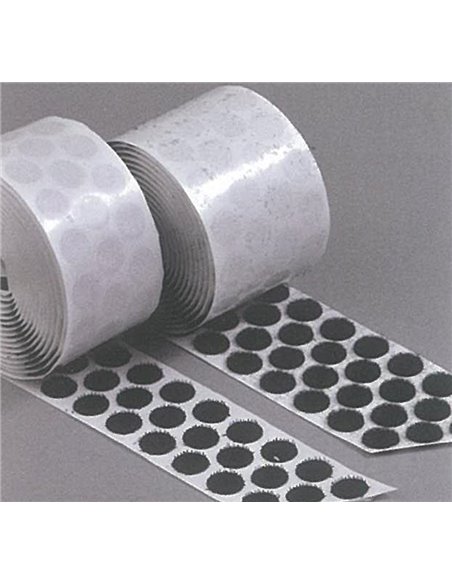 Αυτοκόλλητα στρόγγυλα μαύρα με velcro 21χιλ. 1000ζεύγη