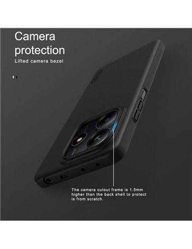 NILLKIN θήκη Super Frosted Shield για Xiaomi Redmi Note 14, μπλε