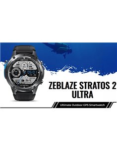 ZEBLAZE smartwatch Stratos 2 Ultra, heart rate, 1.43" AMOLED, GPS, MIL-STD-810H, μαύρο