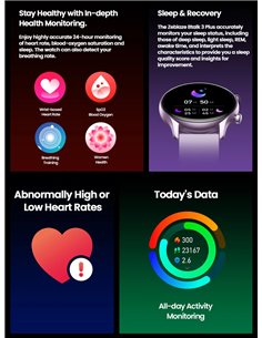 ZEBLAZE smartwatch Btalk 3 Plus, heart rate, 1.39" IPS, μαύρο