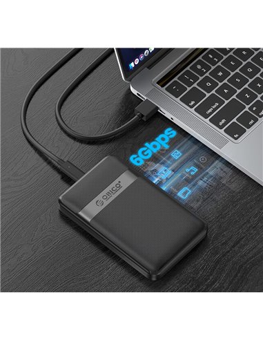 ORICO θήκη για 2.5" SATA HDD/SSD 2577C3-V1, 6Gbps, μαύρη