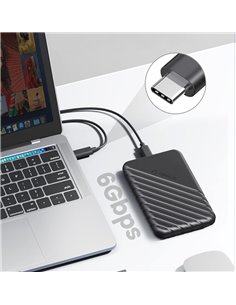 ORICO θήκη για 2.5" SATA HDD/SSD 25PW1C-C3, 5Gbps, μαύρη