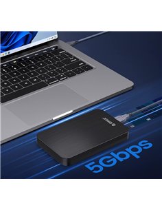 ORICO θήκη για 2.5" SATA HDD/SSD HM25U3, 5Gbps, μαύρη