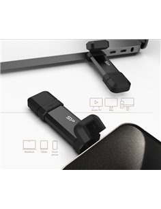 SILICON POWER εξωτερικός SSD Marvel Xtreme DS72, USB-C/USB 3.2, 500GB, μαύρο