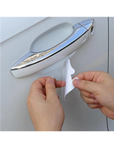 Προστατευτικές μεμβράνες για χειρολαβές πόρτας αυτοκινήτου AG556, αυτοκόλλητες, 4τμχ