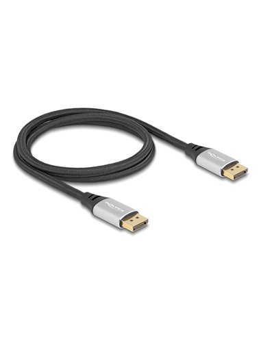 DELOCK καλώδιο DisplayPort 2.1 80633, 16K/60Hz, 40 Gbps, 1m, μαύρο
